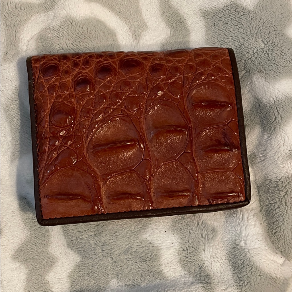 Brown Crocodile Leather Wallet